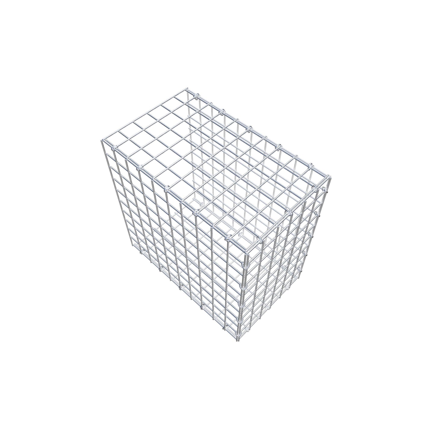 Gavión acoplable tipo 2 50 cm x 50 cm x 30 cm (L x A x P), malla 5 cm x 5 cm, anillo en C