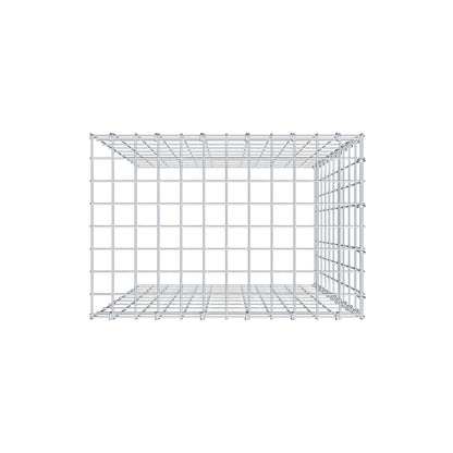 Gavión complementario de tipo 4 100 cm x 60 cm x 40 cm (L x A x P), malla 5 cm x 10 cm, anillo en C