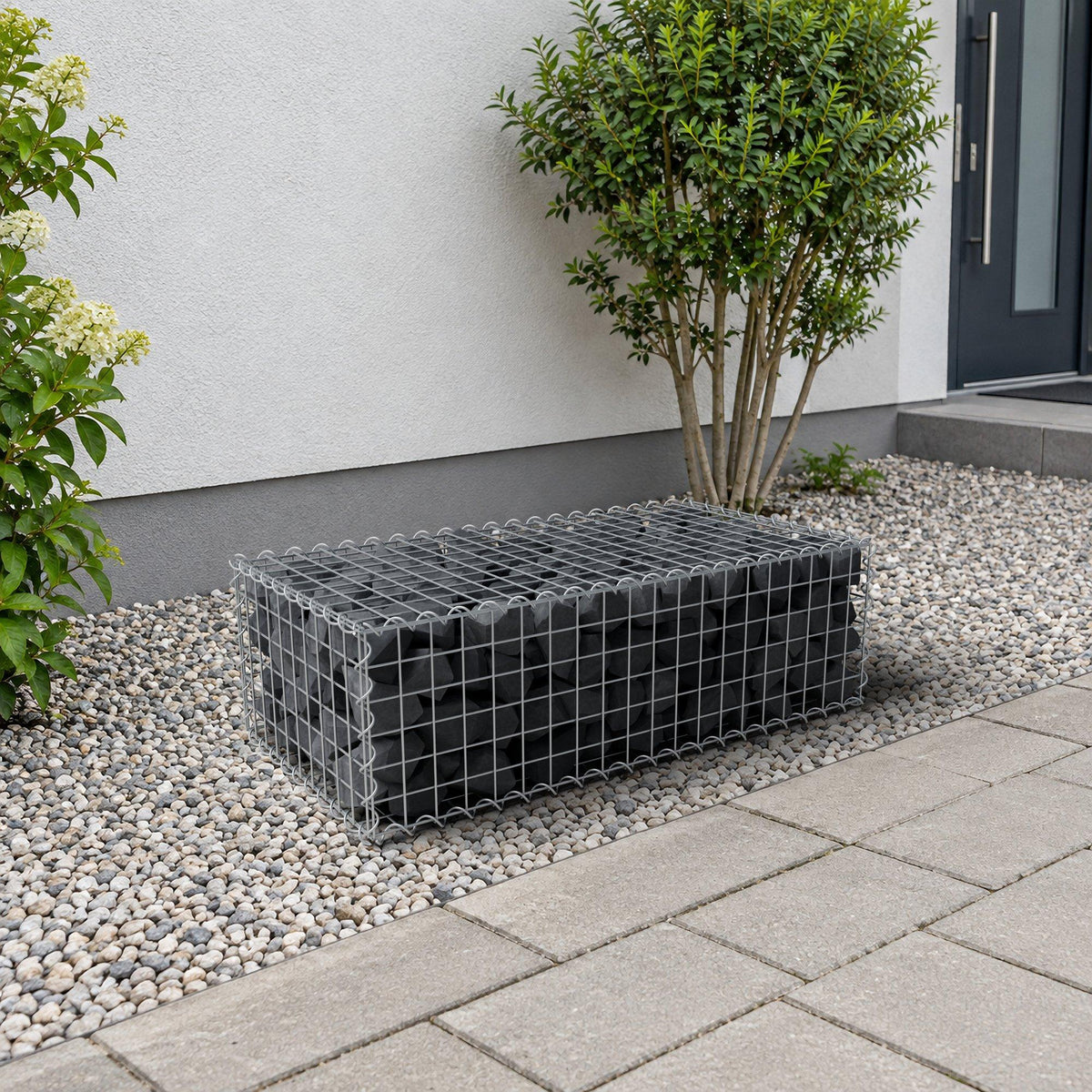 Gabion 100 cm x 30 cm x 50 cm (L x H x D), mesh size 5 cm x 5 cm, spiral
