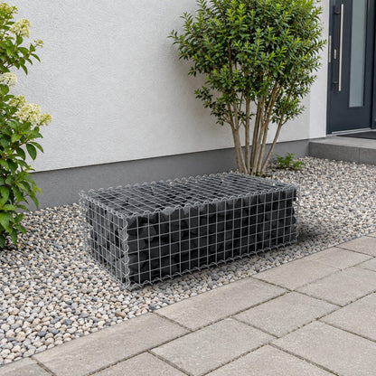 Gabion 100 cm x 30 cm x 50 cm (L x H x D), mesh size 5 cm x 5 cm, spiral