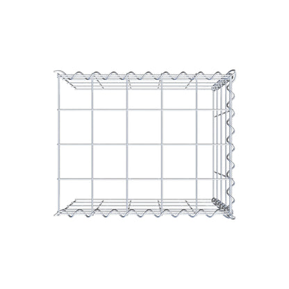 Add-on schanskorf type 4 50 cm x 40 cm x 40 cm (L x H x D), maaswijdte 10 cm x 10 cm, spiraal