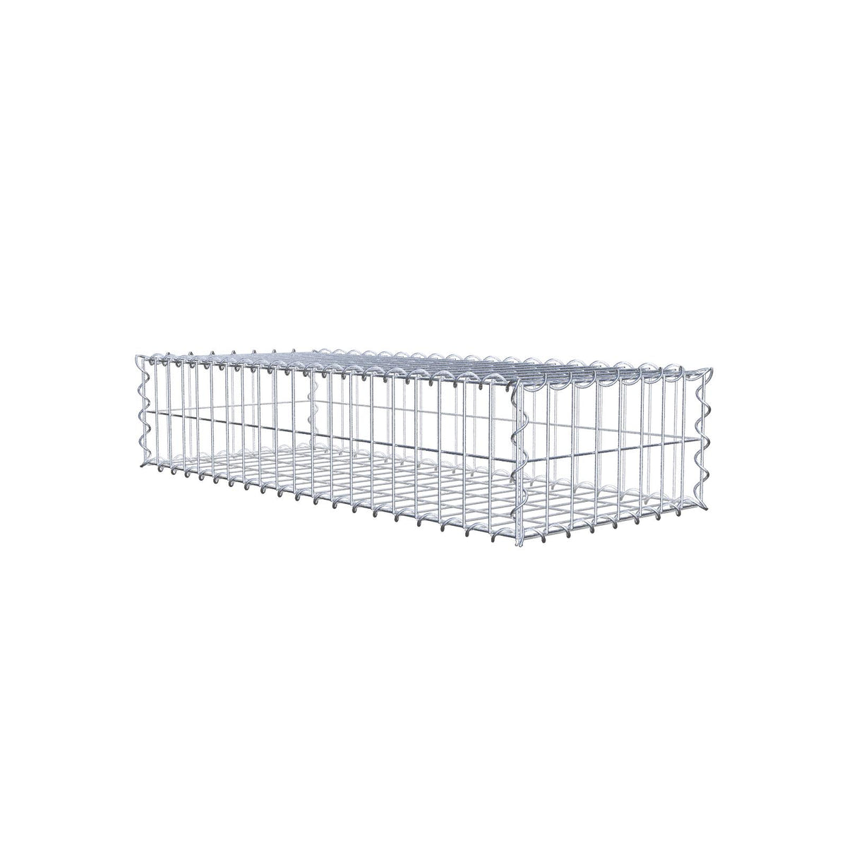 Gabion 100 cm x 20 cm x 40 cm (L x H x D), mesh size 5 cm x 10 cm, spiral
