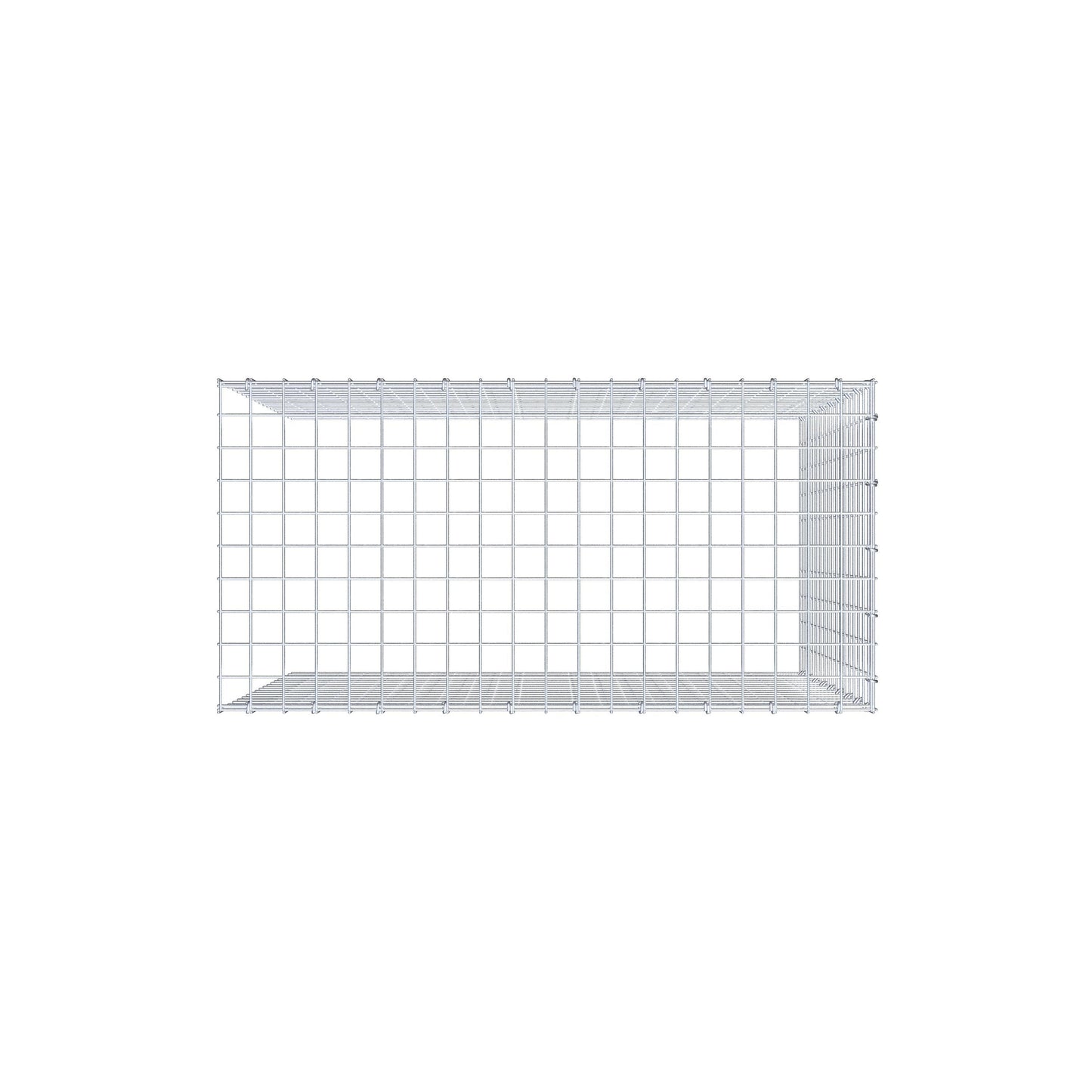 Fourche rapportée type 4 100 cm x 90 cm x 50 cm (L x H x P), mailles 5 cm x 5 cm, anneau C
