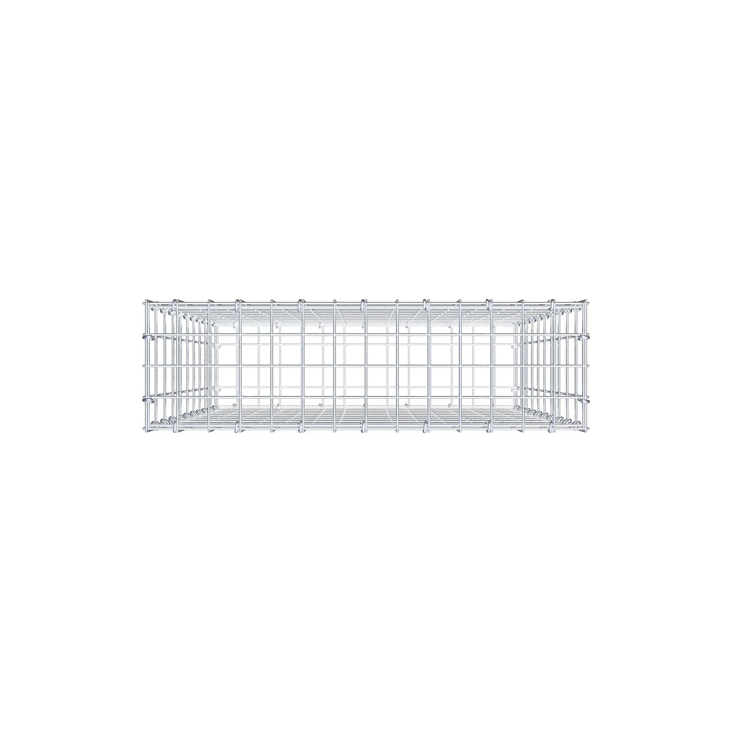 Schanskorf 100 cm x 70 cm x 20 cm (L x H x D), maaswijdte 5 cm x 10 cm, C-ring