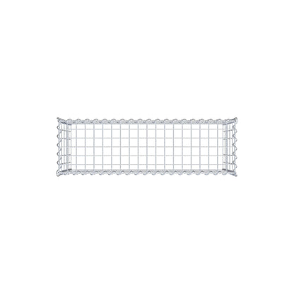 Gabião tipo 3 100 cm x 50 cm x 30 cm (C x A x P), malhagem 5 cm x 10 cm, espiral