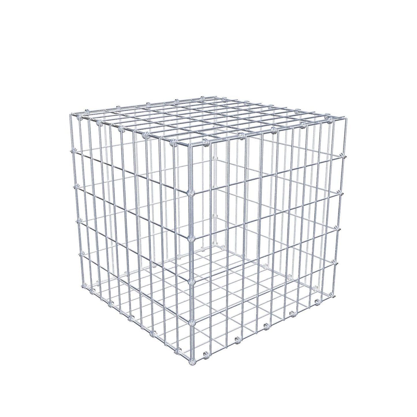 Schanskorf 50 cm x 50 cm x 50 cm (L x H x D), maaswijdte 5 x 10 cm, spiraalring
