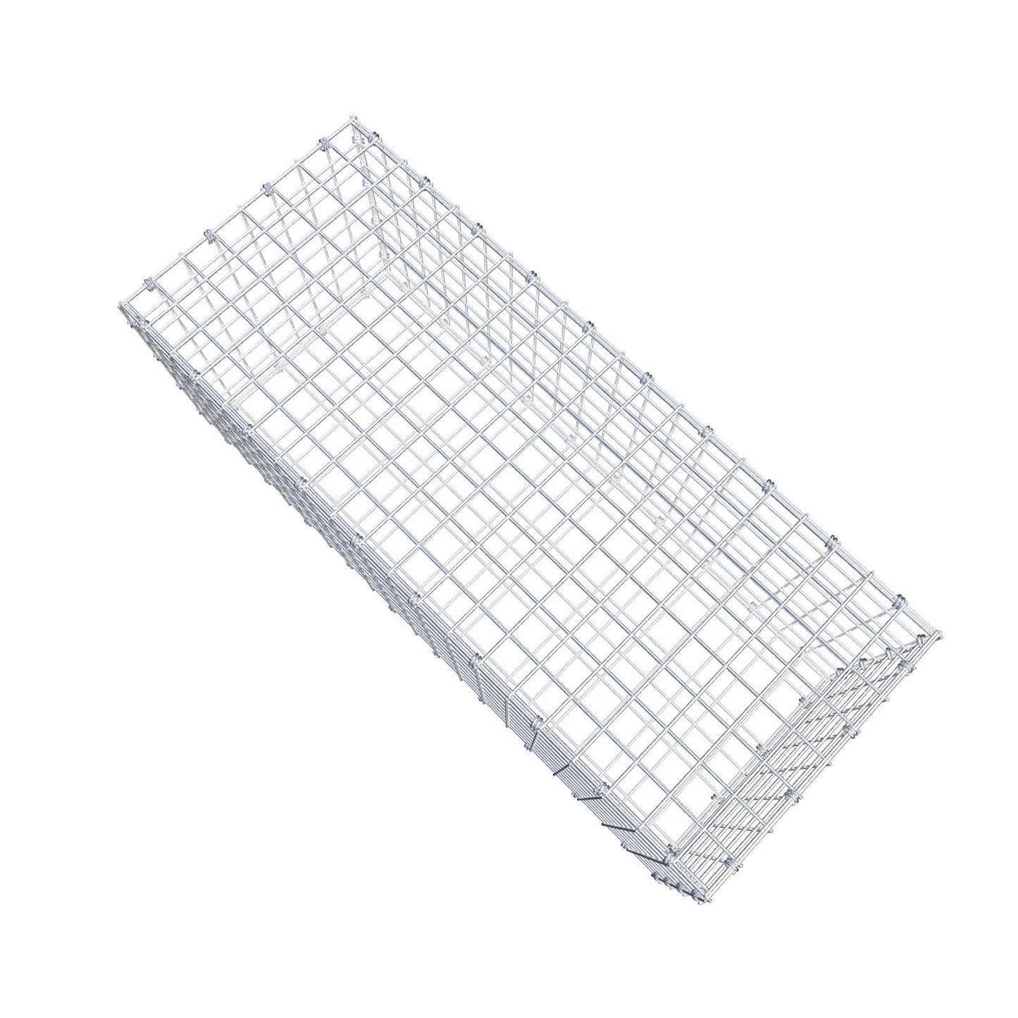 Gabião 100 cm x 40 cm x 40 cm (C x A x P), malhagem 5 x 5 cm, anel espiral
