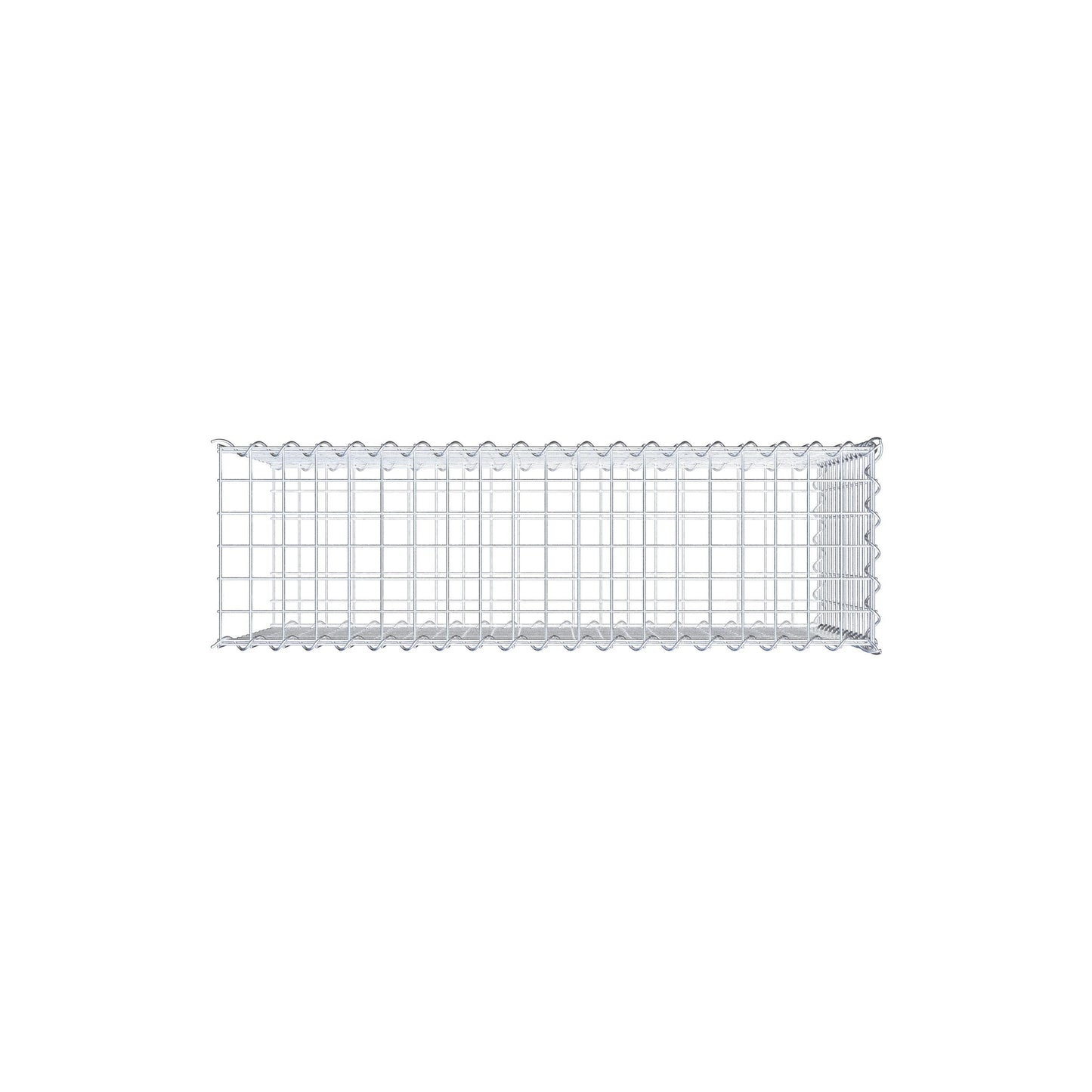 Aangegroeide schanskorf type 2 100 cm x 60 cm x 30 cm (L x H x D), maaswijdte 5 cm x 5 cm, spiraal