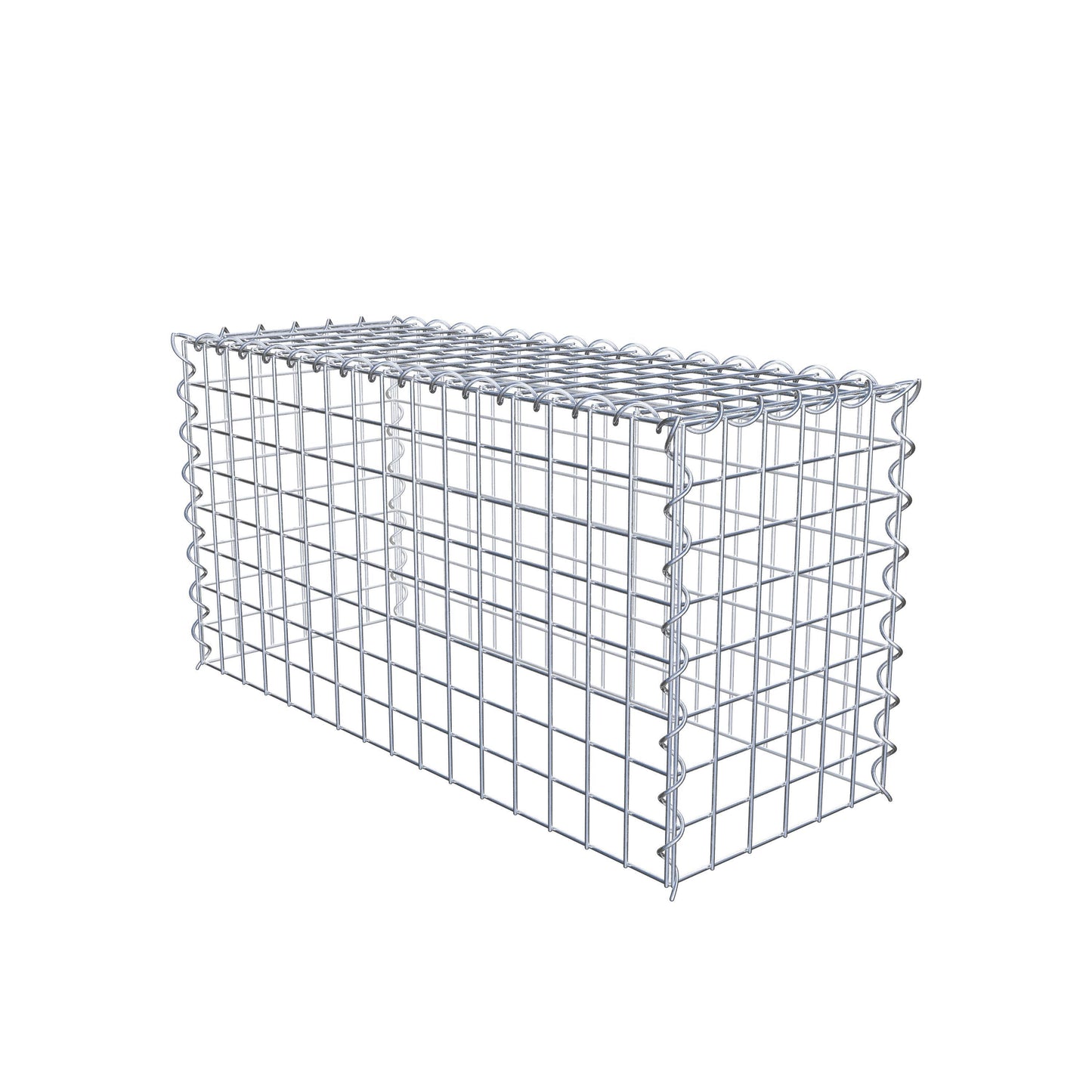 Grown-on gabion type 3 80 cm x 40 cm x 30 cm (L x H x D), mesh size 5 cm x 5 cm, spiral