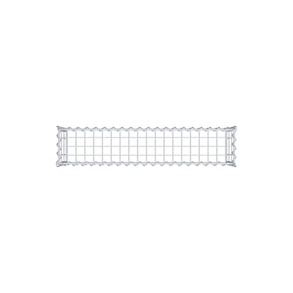 Aangegroeide schanskorf type 3 100 cm x 30 cm x 20 cm (L x H x D), maaswijdte 5 cm x 10 cm, spiraal