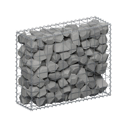 Gabião 100 cm x 80 cm x 30 cm (C x A x P), malhagem 10 cm x 10 cm, espiral