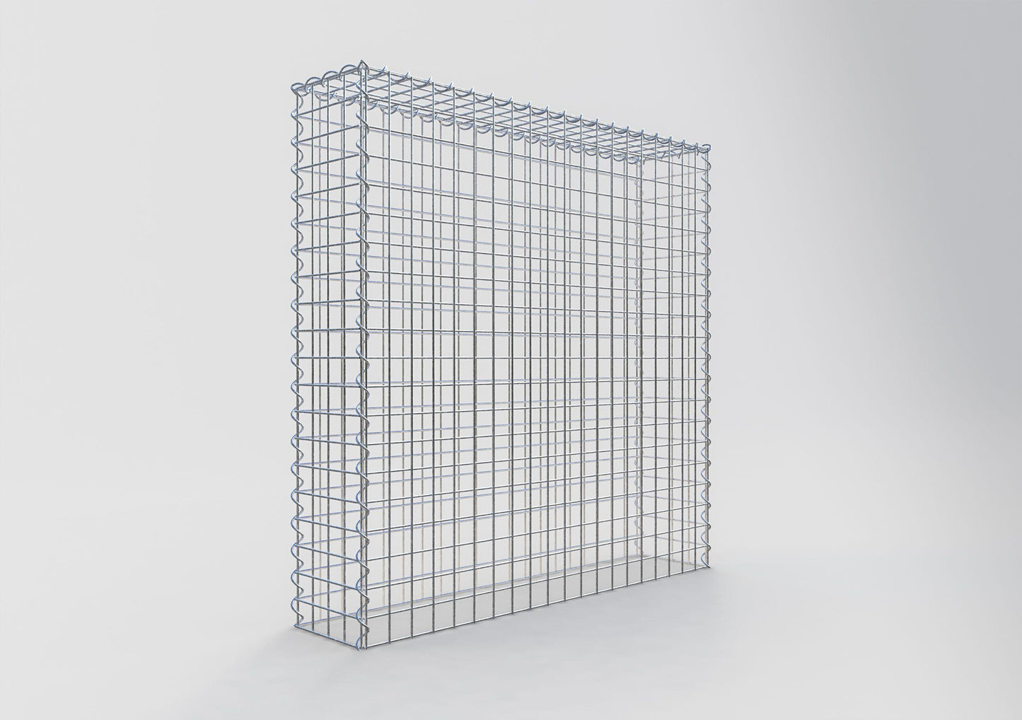 Gavión complementario tipo 3 100 cm x 100 cm x 20 cm (L x A x P), malla 5 cm x 5 cm, espiral