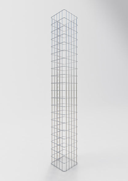 Colonne en gabion 200 x 27 x 27 cm – Structure préfabriquée en acier galvanisé – Qualité GABIONA® Made in Germany